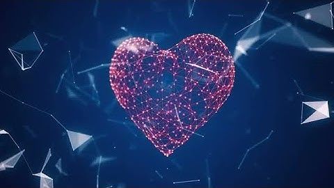 Digital Heart Icon Stock Motion Graphics