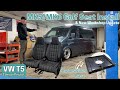 Installing vw golf gtd seats  vw t5 camper project