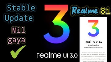 Realme 8i 3.0 stable update | official update|ui 3.0 New upd
