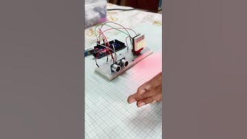 LEDs React to Hand Movement! | Arduino Ultrasonic + Dot Matrix Project 👋💡