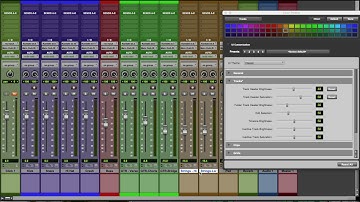 Pro Tools - Color Palette - Tracks and clips