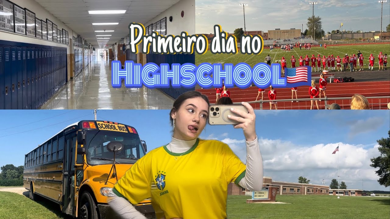 Primeiro dia de aula na Highschool nos EUA🇺🇸| DIARIO DE INTERCÂMBIO#2 us br