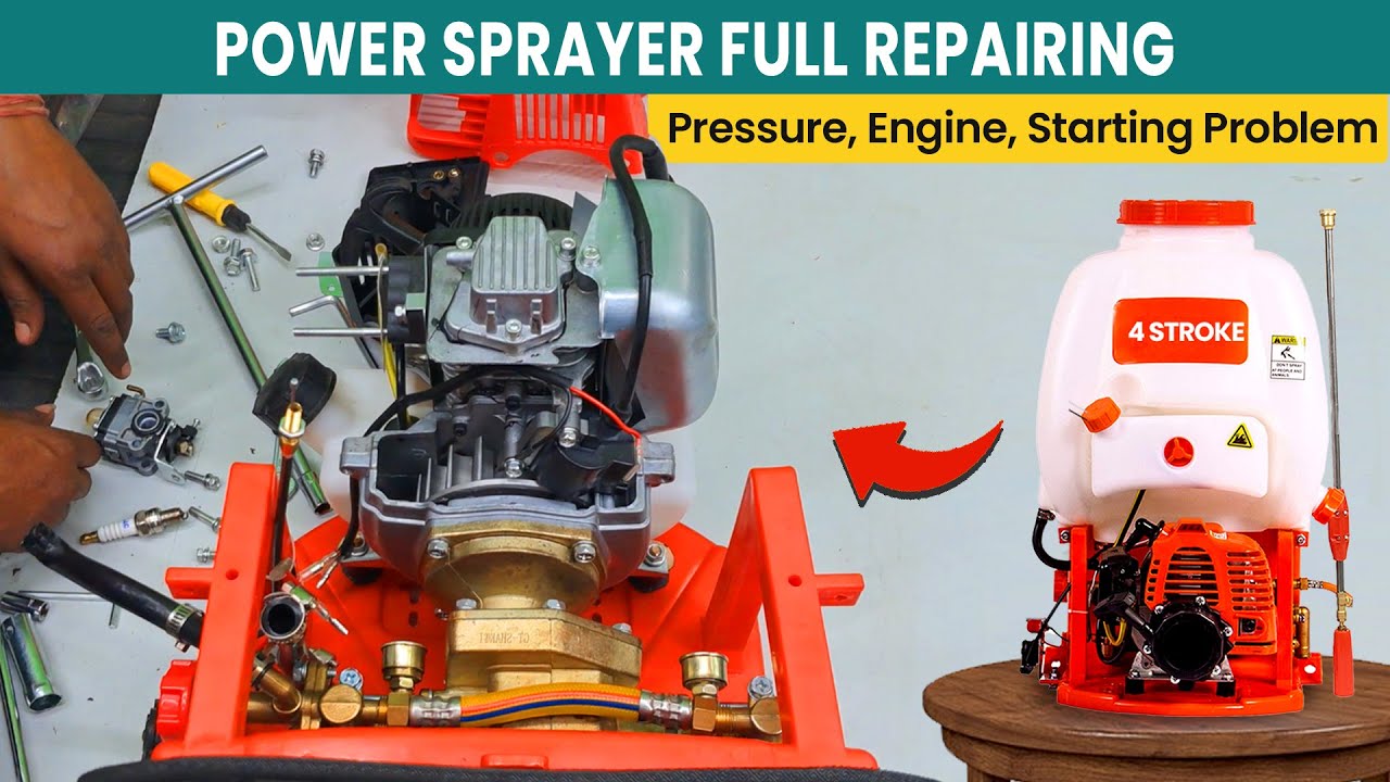 Power Sprayer FULL Repair Petrol Spray Pump Repair Power Sprayer Repair Petrol Sprayer