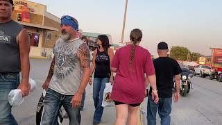 Sturgis 2021: Evening Walk on Lazelle St. Bikers Riding Harleys!!