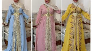 لعشاق فخامة القفطان المغربي الاصيل/Caftan Marocain SImple et Rich Nouveautés 2021