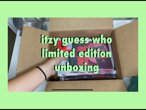itzy guess who limited edition unboxing