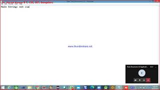 DSA Class 19 Lab Program 2 on Strings 2020-09-24