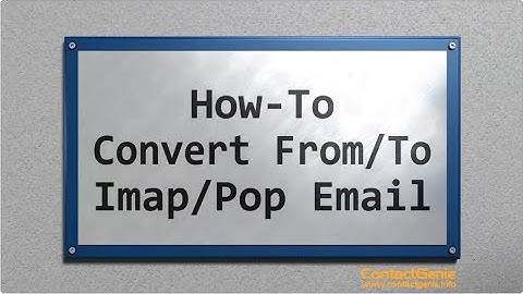 How to change an Outlook POP/Imap account