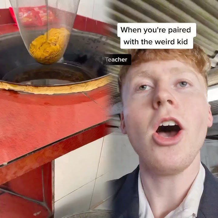 When you're paired with the weird kid in school #fyp #foryou #relate #school #teacher #weirdkid