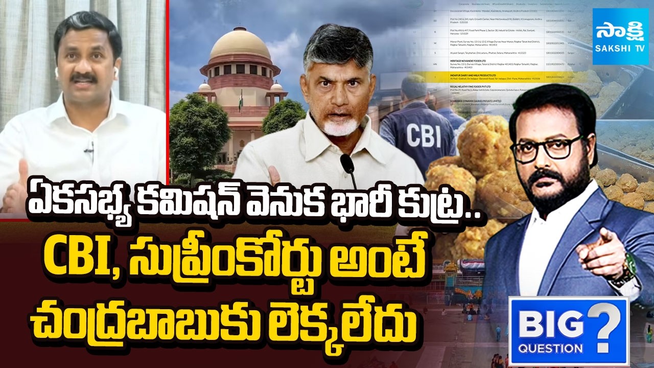Chandrababu Insult CBI, Supreme Court | Report on TTD Laddu Controversy | MLC Tumati Madhava Rao