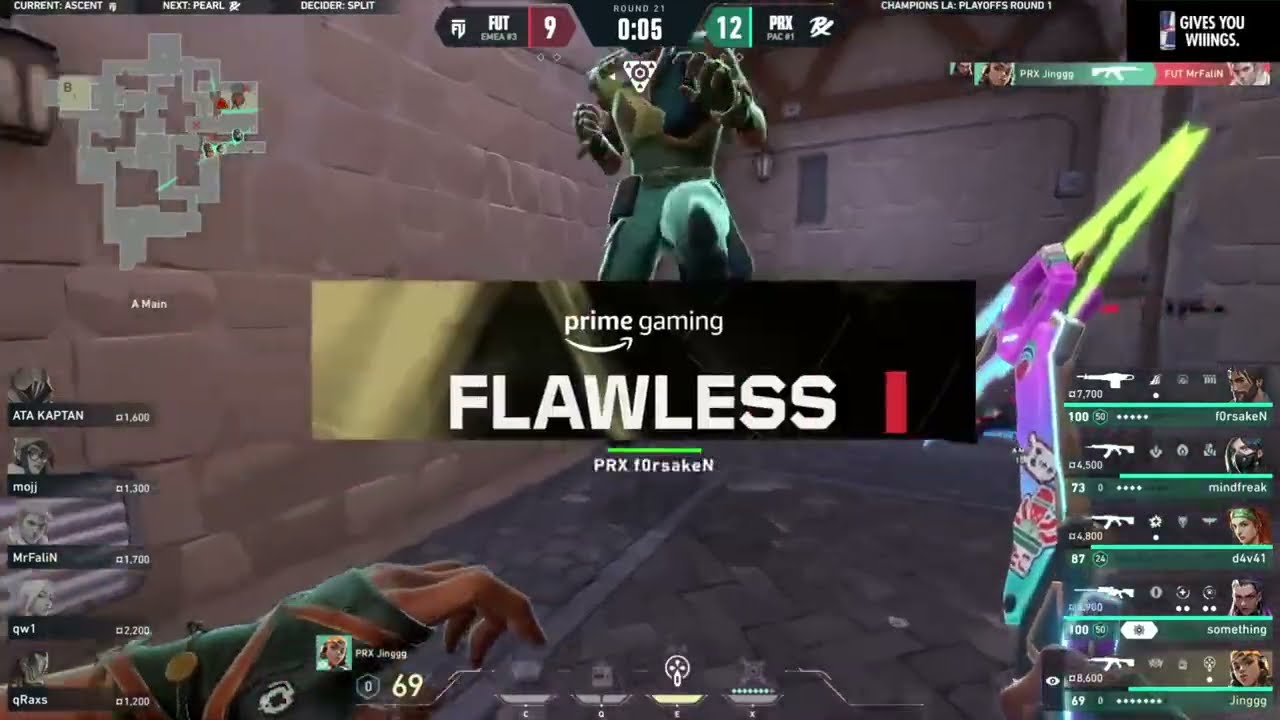 The Average PRX "W GAMING" Round In VCT vs FUT Esports || VCT Championship 2023