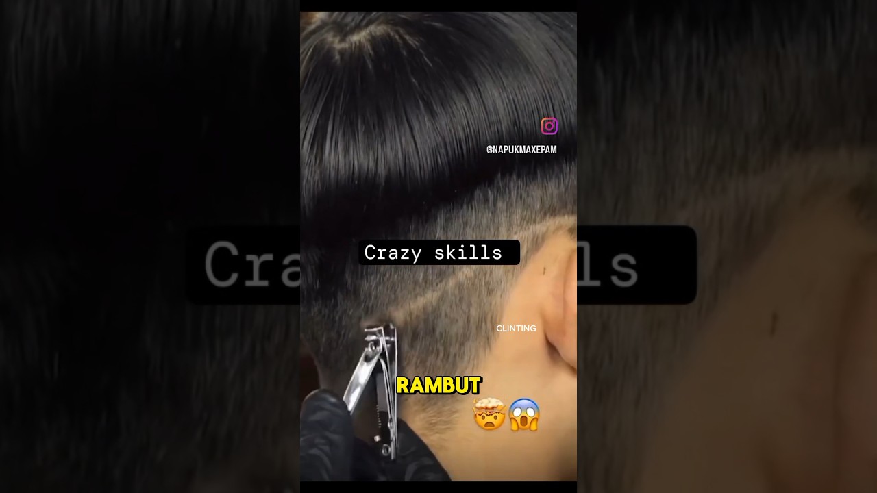 crazy hair shaving skills 