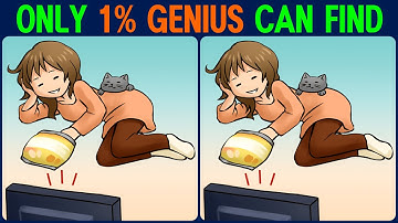 Brain exercise quiz! Find the difference between. Healthy brain!