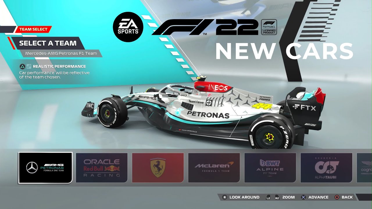 F1 22 | The New Cars | PS5