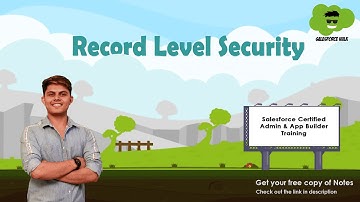 What is Record Level Security in Salesforce? | Salesforce tutorial