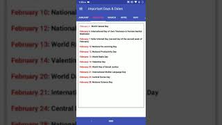 Important Days & Dates-Gk screenshot 4