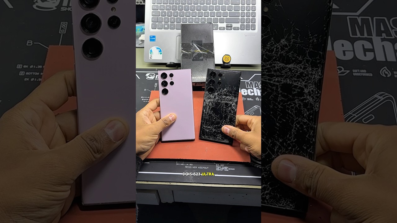 Qual tela vale a pena colocar em um s23 ultra com a tela quebrada  