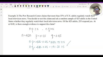 Lesson 15-3 Hypothesis z test for proportion right tail test