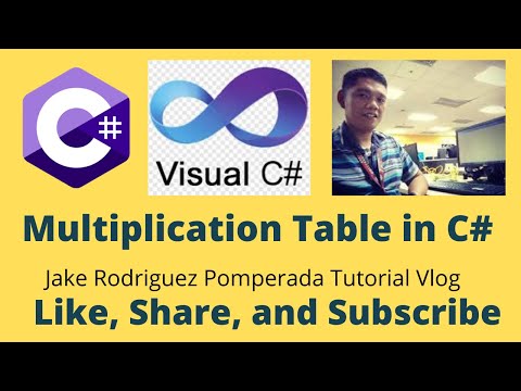 Multiplication Table in C#