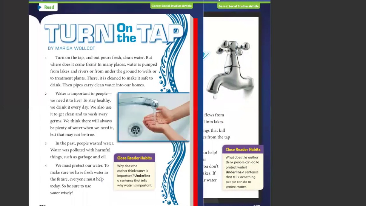 "Turn on the Tap" & "Fresh Water" YouTube