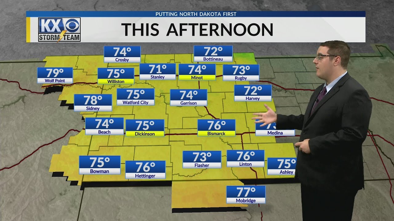 Below average temperatures as we enter the weekend, Some PM rain ...