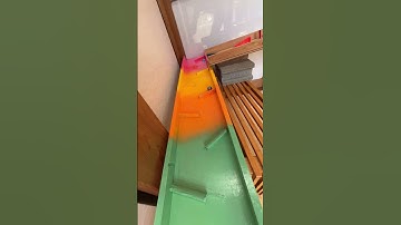 Marble Run (Marble Run Course with Rotating Buckets and Wooden Sound Devices) #3 #ASMR