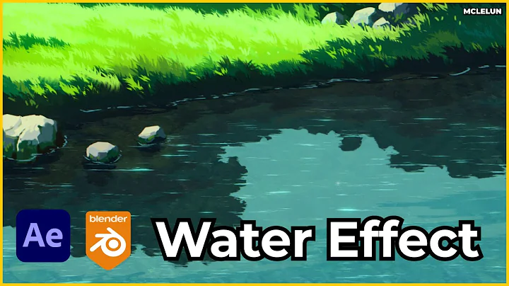 Blender 3D and After Effects Anime Water Glitter Effect
