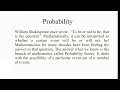 Probability Basics for CBSE, ICSE and all boards