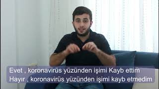 تعلم اللغة التركية | كيف تقول بالتركي هل فقدت عملك بسبب كورونا ؟