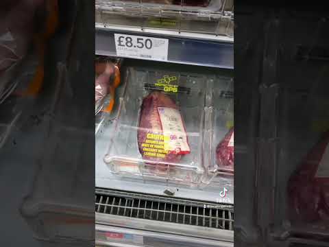 Truly the sign of the times - GPS security protected supermarket beef