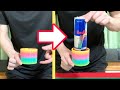 レッドブル出現　簡単マジック種明かし　Appearing Red Bull Magic Trick Tutorial.