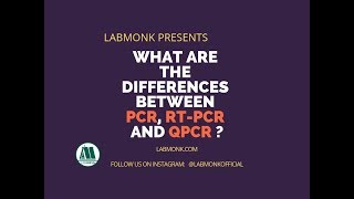 What are the differences between PCR, RT-PCR and qPCR l Learn with Labmonk l Part - 6