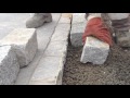 Granitpflaster in Beton Setzen verlegen