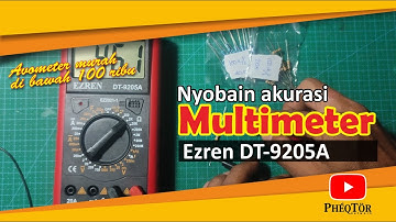 Try the accuracy of the Ezren DT-9205A Digital Multimeter for measuring resistors and AC-DC voltage