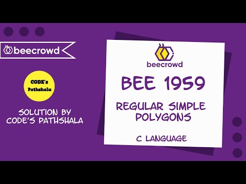 Beecrowd Problem 1959 - Simple Regular Polygon solution | C language