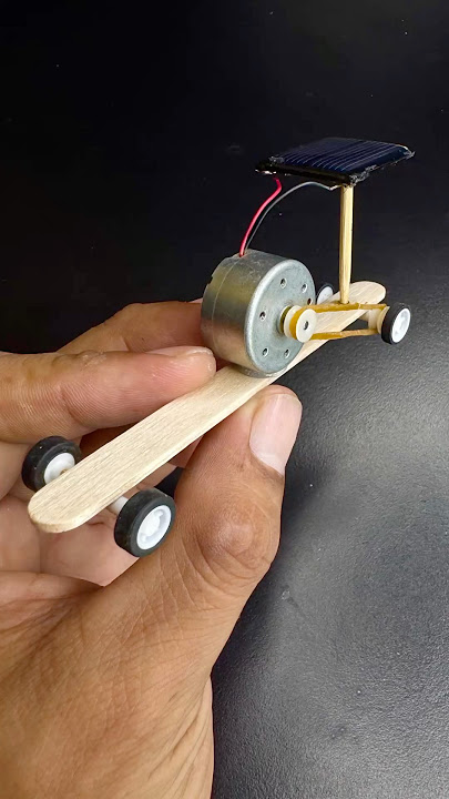 diy mainan dari dinamo bertenaga matahari #creative #toys #diy #craft #mainan