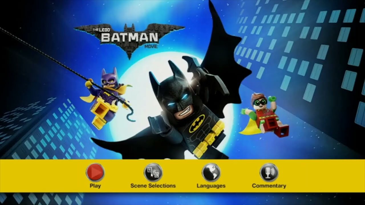 The LEGO Batman Movie DVD Menu - YouTube