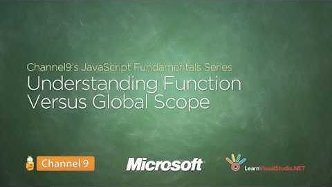 10 Understanding Function versus Global Scope
