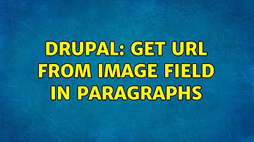 Drupal: Get url from image field in paragraphs