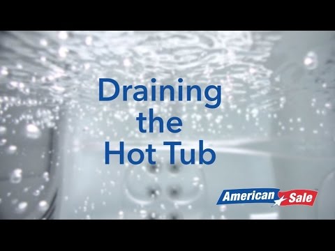 How to Winterize Your Hot Tub- Step 2- Draining the Hot Tub