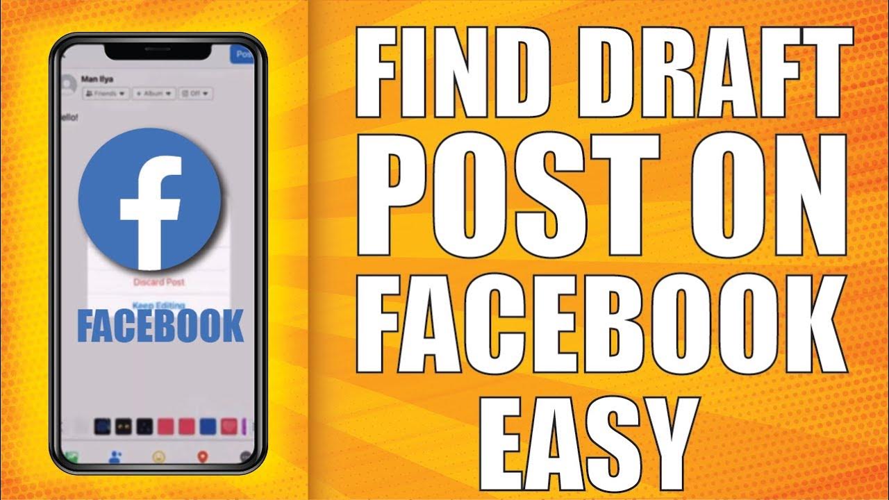 how-to-find-draft-post-on-facebook-easy-youtube