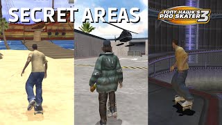 Tony Hawk’s Pro Skater 3: All Secret Areas!