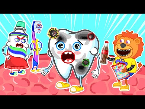 Lion Family на русском - Маша и Леопольд. Чистим зубы - Мультик для детей