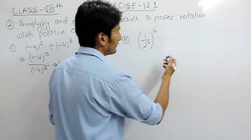 Exercise 12.1 - Question 2 (i,ii) NCERT Solutions for Class 8th Maths Exponents and Powers