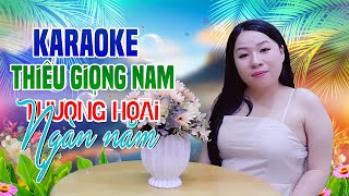 Video thumbnail of "Karaoke Song Ca THƯƠNG HOÀI NGÀN NĂM - Thiếu Giọng Nam | Song Ca Với Trà Xanh ( MV 4K OFFICIAL )"