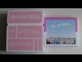 SEVENTEEN  SPECIAL EDITION リパケ Unboxing Seventeen 세븐틴 1st Studio Album Repackage Love