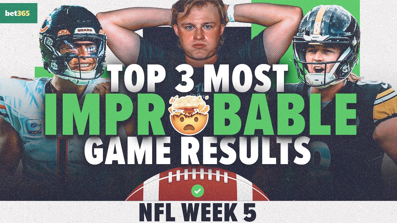Top 3 Most IMPROBABLE NFL Week 5 Games Bears Commanders Falcons Top 3 most improbable nfl week 5 games bears commanders falcons