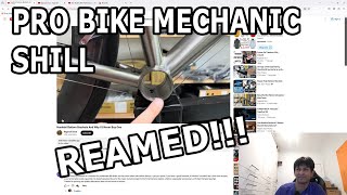 Hopeless Bike Mechanic Highlights Incompetence in his OWN videos: AN ENGINEERING REAMING