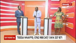 Gwebasuula mu ttooyi nga baby emboozi ye eyungula eziga.