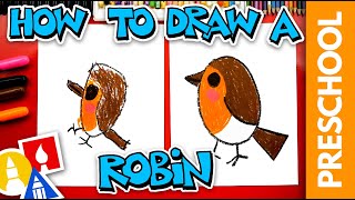 How To Draw A Robin Bird